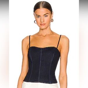 XS we wore what denim corset top